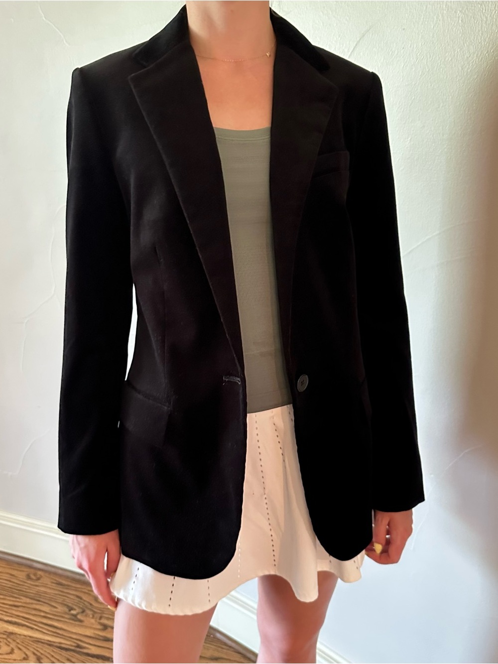 LAUREN RALPH LAUREN Black Women's Tailored Velvet Blazer Size 2🌸